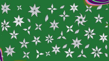 Kumaş, tekstil, duvar kağıdı baskısı için. Raster. Raster illüstrasyonu. Eski usul. Eskiz geçmişi. Tomurcukları çiçekli sevimli çiçek deseni..