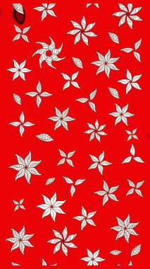 Küçük çiçekteki sevimli çiçek deseni. Kibarca, kırmızı renkte yaz çiçekleri. Raster deseni. Raster illüstrasyonu.