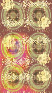 Kışın bej, nötr ve kahverengi renkte kar tanesinden yapılma. Düz yatıyordu. Raster illüstrasyonu. Kış konsepti.