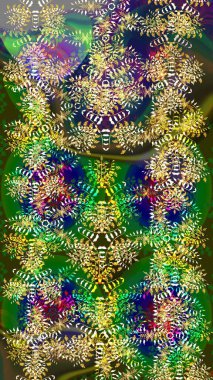 Renkli elementlerle Raster ilginç desen.