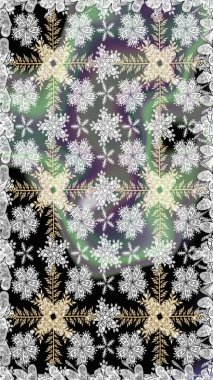 Tekstil tasarımı için gri renkli geleneksel halk çiçekleri buketi. Çiçeksiz desenli nakış işlemeli gelincikler ve vadi zambaklarıyla.