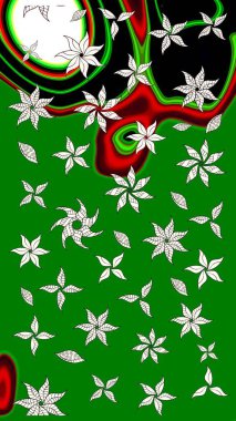 Raster Güzel kumaş deseni. Çiçek arkaplan ile soyut zarafet çizim deseni.