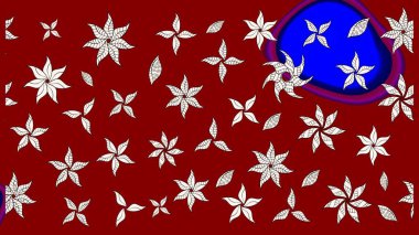 Güzel kumaş deseni. Düz Çiçek Elementleri Tasarımı. Raster illüstrasyonundaki çiçek desenli çizim. Renkli Bahar Teması çizim şablonu.