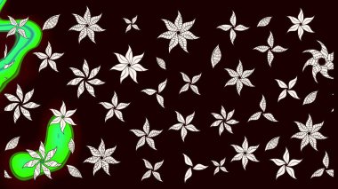 Çiçek kompozisyonu, el boyası, hassas şablon. Sevgililer günü ve tebrik kartı konsepti için şık bir davetiye. Üst manzara, yumuşak stil. Siyah ve nötr renkler üzerine manzaralı çiçek deseni.