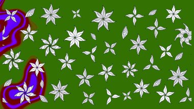 Yeşil ve nötr renklerde çiçekler. Elle boyanmış suluboya resim çizimi çiçekler ve bitkiler.