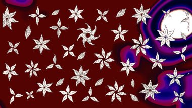 Raster suluboya çiçek deseni, narin çiçekler, kırmızı ve nötr çiçekler, tebrik kartı şablonu. Güzel kumaş deseni.