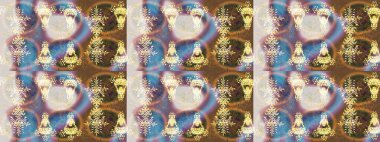 Altın kar taneleri. Noel için tatil tasarımı, yeni yıl moda baskıları. Güzel tasarım. Kar tanelerinin soyut arkaplanlı Noel arkaplanı. Raster illüstrasyonu.