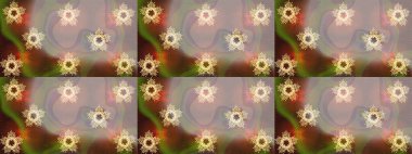 Düşen Noel stili kar taneleri. İllüzyon. Kar taneleri, kar yağışı. Güzel bej, kahverengi ve gri kar taneleri renkli bir arkaplanda izole edilmiş..