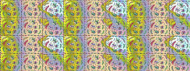 Küçük renkli çiçekler. Moda baskıları için zarif bir şablon. Küçük çiçekte güzel bir desen. Çiçekli bahar çiçekleri. Motley illüstrasyonu.