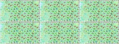 Illustration of butterfly. Tropical realistic butterfly. Bright tattoo for your back. Raster. Beautiful colorful butterfly on neutral and green background.