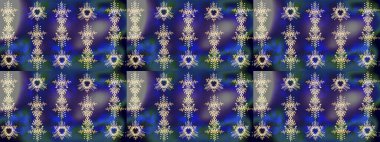 Raster resim. Snowflakes desen. Raster kar taneleri arka plan. Kar tanesi renkli desen. Renk arka plan üzerinde izole soyut kar taneleri ile düz tasarım.