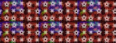 Yüzey için tekrarlanan doku, ambalaj kağıdı, kahverengi, kırmızı ve nötr renkte kar tanesi. Kış kar taneleri, raster arka plan.