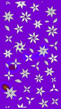 Zarif, parlak ve pürüzsüz kahverengi, mor ve mor çiçek desenli tasarım. Sabıka baskıları, bebek kıyafetleri, duvar kâğıtları, paket kutuları vb..