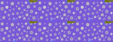 Yeşil renkli Asya tekstili. Çiçeklerle suluboya desenli çiçek deseni. Raster illüstrasyonu.