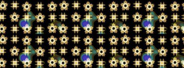 Renkli elementlerle Raster ilginç desen.