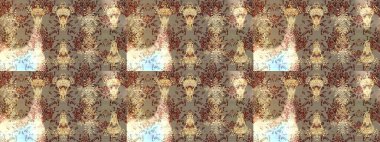 Tekstil, kumaş, kapaklar, duvar kağıtları, baskı, naylon, koleksiyon defteri, örgü. Millefleur 'lar. Küçük bej, kahverengi ve nötr çiçekli oldukça kaliteli bir besin torbası deseni..