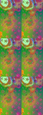 Çiçek arkaplanlı soyut zarafet eskiz deseni. Raster Güzel kumaş deseni.