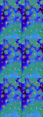 Sınır Kızılderili çiçekli paisley patten. Taslak süsleme izi. Raster Henna tarzı. Etnik Mandala havlusu. Tebrik kartı arkaplanı, boyama kitabı, arkaplan, tekstil için kullanılabilir.