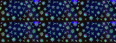 Dekorasyon ve tasarım için güzel bir desen. Çiçeğin suluboya çizimlerinin mükemmel deseni. Moda baskısı. Suluboya desenli çiçek deseni. Ayarlanmış.