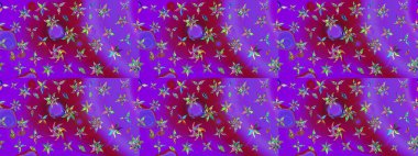 Moda baskıları için zarif bir şablon. Küçük renkli çiçekler. Çiçekli yaz çiçekleri. Robot resim. Motley illüstrasyonu. Küçük çiçekte şirin desenler.