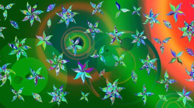 Eski usul. Tomurcukları papatya çiçekleri olan sevimli bir çiçek deseni. Eskiz geçmişi. Kumaş, tekstil, duvar kağıdı baskısı için. Raster illüstrasyonu. Miles Fleur, dandik süs.