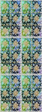 Paisleys zarif çiçek desenli arkaplan duvar kâğıdı çizimi. Klasik stil, güzel 3D çizgili sanat eseri. Tarafsız ve gri desenli çiçek yaprakları ve süslemeleri..