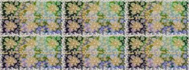 Gri ve nötr renklerde, altın elementlerle klasik, pürüzsüz desen. Raster illüstrasyonu.