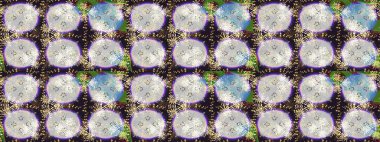 Raster illüstrasyonu. Küçük çiçekteki sevimli çiçek deseni. Tarafsız ve gri renkte çiçekler.