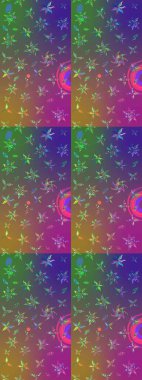 Simple cute pattern in small-scale flowers. Raster illustration. Floral sketch background for textile or book covers, manufacturing, wallpapers, print, gift wrap and scrapbooking.