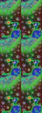 Kızılderili desenli desenli desenli şal deseni. Raster Henna dövme stili. Etnik Mandala süsü. Tekstil, tebrik kartı, boyama kitabı, telefon kılıfı baskısı için kullanılabilir.