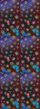 Elegant sketch pattern with purple a brown flowers in watercolor style, design elements. Editable. Floral pattern for wedding invitations, greeting cards, scrapbooking, print, gift wrap, manufacturing