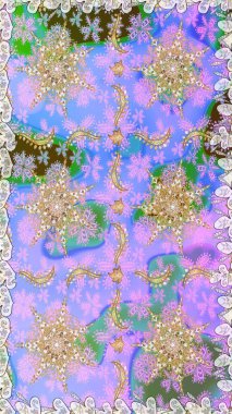 Soyut duvar kâğıdı, ambalaj dekorasyonu. Altın kar taneleri basit, pürüzsüz desen. Tarafsız renklerde raster altın desen. Kışın sembolü, Mutlu Noel tatili, Mutlu yıllar 2019.