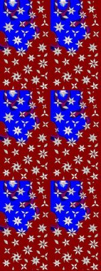 Çiçekli, yapraklı, çiçek desenli eskiz. El çizimi. Raster illüstrasyonu.