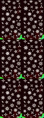 Raster deseni. Siyah ve nötr el çizimi desen. Karalama çiçekleri çizim kalıbı. Sanat ilham verir ve tarafsız bir şekilde çiçek bırakır..