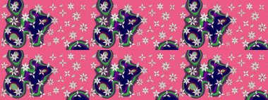 Pembe ve nötr renklerde bahar çiçekleri. Raster illüstrasyonu. Raster çiçek desenli ve çiçekli..