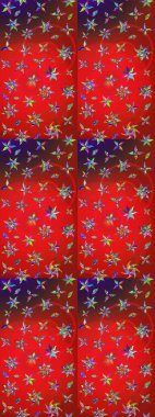 Egzotik çiçekler, kırmızı ve kahverengi renkler üzerine botanik, parlak klasik doğa. Raster illüstrasyonu. Klasik tropikal doğal elementlerin suluboya seti.