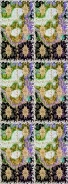 Duvar kâğıdı barok, İspanyol kumaşı. Kahverengi ve bej renklerde altın elementler. Çiçek deseni. Şık bir grafik desen. Kusursuz raster arkaplanı.