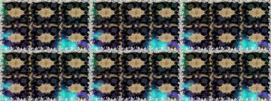 Çiçek deseni. Kusursuz raster arka plan. Kahverengi ve bej renklerde altın elementler. Duvar kâğıdı barok, İspanyol kumaşı. Şekil grafik deseni.