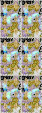 Çiçek deseni. Kusursuz raster arka plan. Şık bir grafik desen. Duvar kâğıdı barok, İspanyol kumaşı. Kahverengi ve bej renklerdeki altın elementler.