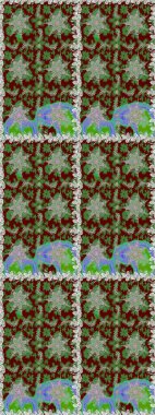 Kahverengi ve bej renklerde altın elementler. Çiçek deseni. Kusursuz raster arka plan. Duvar kâğıdı barok, İspanyol kumaşı. Şekil grafik deseni.