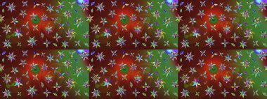 Eskiz modeli etnik tasarım. Çiçekleri, deniz kabukları, mandalaları ve suluboya efektleriyle donanma geçmişi. Yatak çarşafları, ceket, paket tasarımı, kumaş ve moda kavramları için tekstil baskısı.