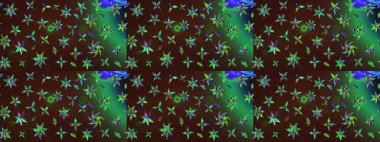 Çizim çiçek deseni duvar kâğıdı olarak kullanılabilir. Renkli çiçekler. Raster illüstrasyonu.