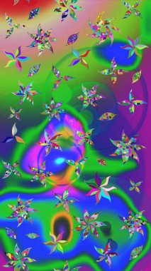 Çizim raster deseni. Güzel kumaş deseni. Çiçek arka planı.