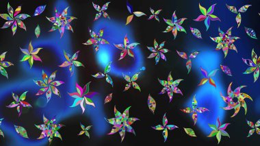 Tekstil, kumaş, kapaklar, duvar kağıtları, baskı, naylon, koleksiyon defteri, örgü, dekupaj için güzel bir eskiz. Millefleur 'lar. Küçük gri ve mavi renkte güzel bir besin torbası deseni, çiçekler..