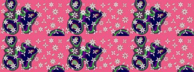 Pembe ve nötr renklerde bahar çiçekleri. Raster illüstrasyonu. Raster çiçek desenli ve çiçekli..