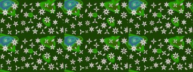 Elle çizilmiş sonbahar çiçeği deseni. Yeşil ve nötr renklerde çiçekler. Tekstil ve kapak tasarımı için mükemmel. Renkli yeşil ve nötr çizim kalıbı. Doodle tarzı.