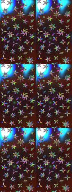 Raster çiçek desenli çiçek deseni, yapraklar, dekoratif elementler, sıçrama, lekeler, el çizimi kontur çizgileri ve Doodle çizim stili, grafik raster çizim çizimi.