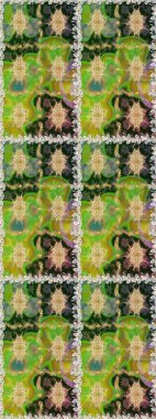 Duvar kâğıdı barok, İspanyol kumaşı. Şık bir grafik desen. Kahverengi ve bej renklerde altın elementler. Çiçek deseni. Kusursuz raster arkaplanı.