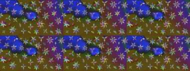 Eski usul küçük çiçekli şirin bir eskiz deseni. Moda arka planında parlak buketler. Kumaş, duvar kağıdı ve kağıt üzerine baskı yapmak için gelişen arka plan. Raster illüstrasyonu.