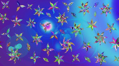 Raster 'ın taze dokusu. Klasik çiçek desenli. Paketleme, tekstil, duvar kâğıdı için çiçek eskizi. Yumuşak fayans. Yumuşak pamuk tasarımı.